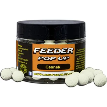 Boilies Carpservis Feeder Pop Up - 30 g/9 mm/Česnek