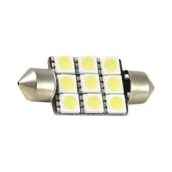 Autožárovka Žárovka LED SV8,5-8 sufit 36mm 12V bílá, 9xSMD5050