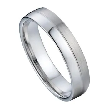 Prsten NUBIS® NSS3017 Pánský snubní ocelový prsten šíře 4 mm - velikost 70 - NSS3017-70