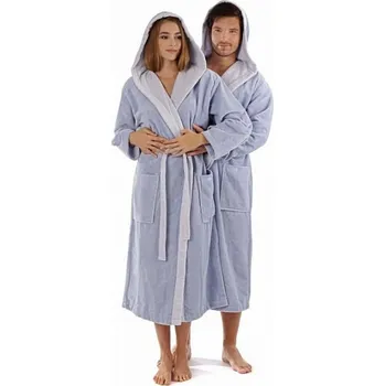 Dámský župan Župan unisex Tampa DUO 3959 5251 Světle modrá s modrou - Vestis sv.modrá s modrou M