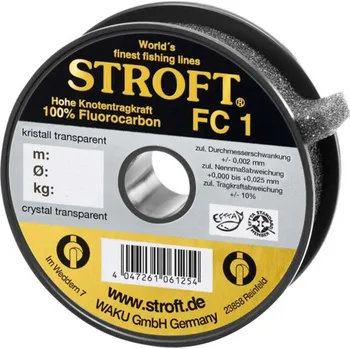 STROFT Fluorcarbon FC1 0.20mm 3.60kg, 25m (Fluocarbon s výbornými vlastnostmi a neuvěřitelnou nosností.)