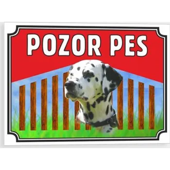 Pozor pes - Dalmatin Plast 210 x 148 mm (A5) tl. 0.5 mm - Kód: 10363