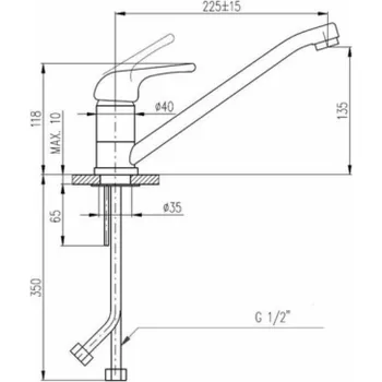 Vodovodní baterie Kuchyňská baterie Domoletti Sázava Eco DSA505.5