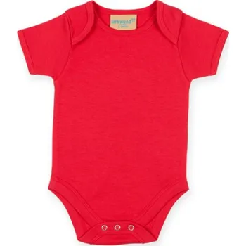 Kojenecký body Larkwood Dětské body s krátkým rukávem LW055 Red 6/12 Monate