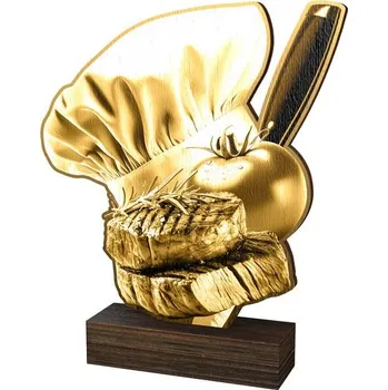 Volný čas Poháry Bauer Dřevěná plaketa WF368 | Kuchyně