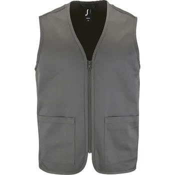 Dámská vesta SOĽS Wallace Uni vesta SL02110 Uhlově šedá 4XL