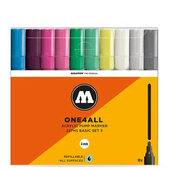 Akrylové fixy MOLOTOW One4All 227HS 4mm, 10ks základní C