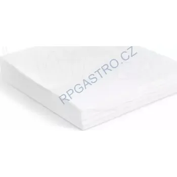 Papírový ubrousek Ubrousky 2-vrstvé 40 x 40 cm bílé [250 ks] (88200)