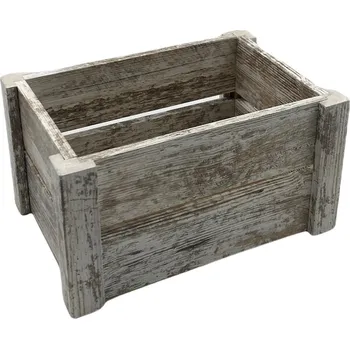 Úložný box Dřevěná bedýnka Provance malá 23 x 16 cm, výška 13 cm