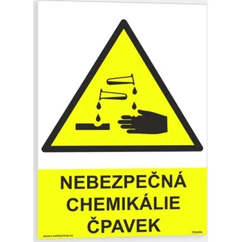 Nebezpečná chemikálie - čpavek Plast 210 x 297 mm (A4) tl. 0.5 mm - Kód: 03632