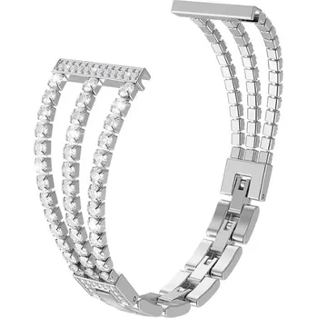 Příslušenství k chytrým hodinkám Madvell Elegantní kovový řemínek Zira stříbrná 20mm