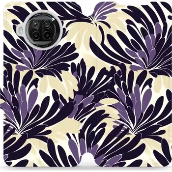 Pouzdro na mobilní telefon Flipové pouzdro Mobiwear - Xiaomi Mi 10T Lite - VA47S Fialová flóra (Knížkové flip pouzdro, obal, kryt na mobil Xiaomi Mi 10T Lite - VA47S Fialová flóra, materiál Umělá kůže + TPU - ochrana 360°, stojánek, silikonová vanička, magnetické zavírání)