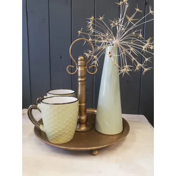 Kovový podnos s uchem