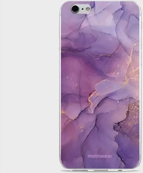 Silikonové pouzdro Mobiwear na mobil Apple iPhone 6 / 6S - B029F Fialový mramor - VÝPRODEJ (Silikonový kryt, obal, pouzdro Mobiwear na mobilní telefon Apple iPhone 6 / 6S - B029F Fialový mramor)