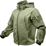 ROTHCO Bunda TACTICAL s kapucí softshell ZELENÁ - XL