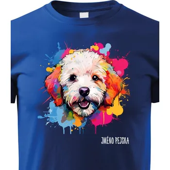 Chlapecké tričko Dětské tričko Bišon, Barva Modrá, Velikost 110 cm/4 roky, Canvas Dětské tričko 2429