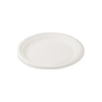 Jednorázové nádobí Talíř kulatý BIO cukrová třtina O 22 cm (50 ks)