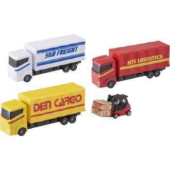 autíčko Halsall Teamsterz kamion - Dden Cargo žlutý