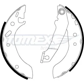 Brzdová čelist Sada brzdových čelistí TOMEX Brakes TX 20-53