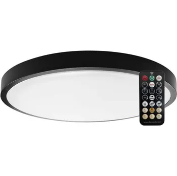 Černé přisazené LED svítidlo kulaté 295mm 18W IP44 s pohybovým MW čidlem a DO - LED Solution - 76691 - 76691