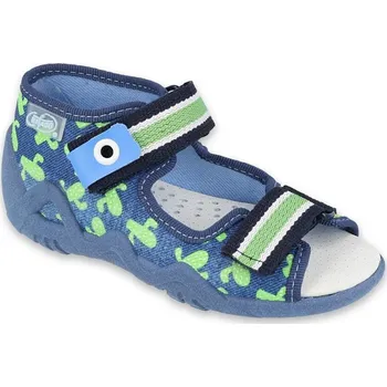 Chlapecké bačkory BEFADO 350P019 chlapecké sandálky kožená stélka 25 350P019_25