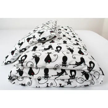 Povlečení Dětské povlečení flanel kočky - 70x90 cm