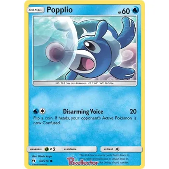 Karetní hra Popplio 064/214 - Lost Thunder Typ karty: Non-Holo