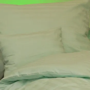 Povlečení Damaškové povlečení atlasgrádl zelené 20 mm - 140x200 + 50x70 cm