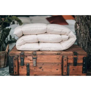 přikrývka NATUR přikrývka zimní OVČÍ VLNA - 200x200 cm partnerská , 100% Bio Bavlna