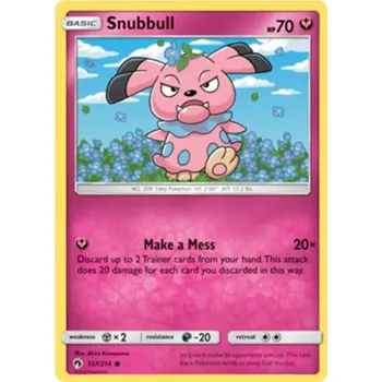 Karetní hra Snubbull 137/214 - Lost Thunder Typ karty: Non-Holo