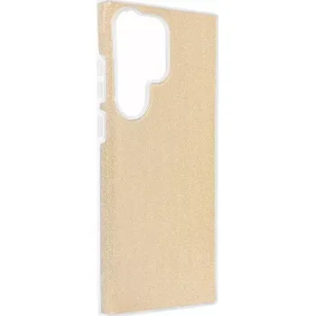 Třpytivé pouzdro Coolcase Shining na mobil Samsung Galaxy S24 Ultra Gold (Silikonový + plastový kryt či obal na mobilní telefon Samsung Galaxy S24 Ultra Gold)