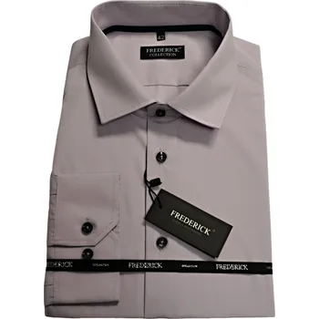 Pánská košile Pánská košile s dlouhým rukávem - střih REGULAR - vzor F225 - světle fialová barva - 47