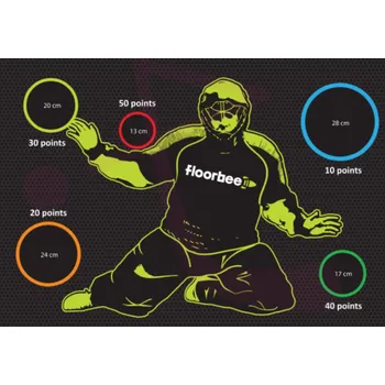 Sportovní branka Autobrankář - Goalie Buster, FLOORBEE Shotcooler Stoupa 3.0 black, 160x115 cm