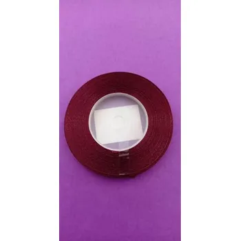 Stuha Saténová stuha vínově červená 6mm x 32m