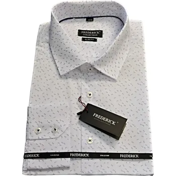 Pánská košile Pánská košile s dlouhým rukávem - střih SLIM - vzor F499 - 48