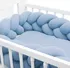 Příslušenství pro dětskou postel a kolébku New Baby Mušelínový mantinel do postýlky cop 210 cm