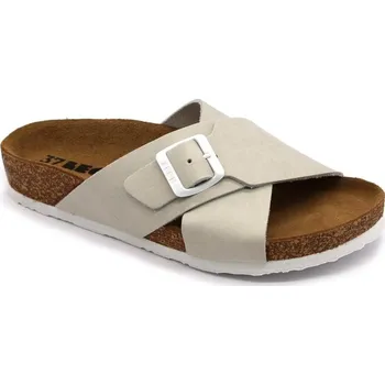 Dámská zdravotní obuv Leon 4053 Dámské zdravotní korkové pantofle - Krémová orlando Velikost: 36