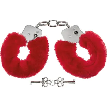 Pouto MFH 29353 pouta řetízková s kožešinou červená