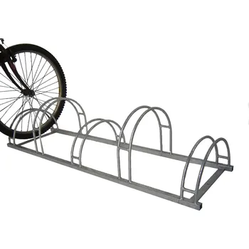 držák na kolo Stojan na kola obloukový oboustranný KACERLE KS-200 pro 3 kola, žárový zinek