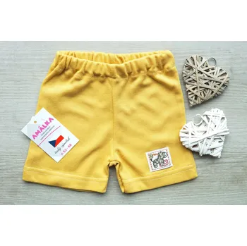 AMÁLKA Bavlněné kraťasy pískové Velikost: 62-68