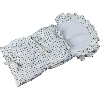 Zavinovačka Zavinovačka s tkanicemi a kanýrem puntík šedý