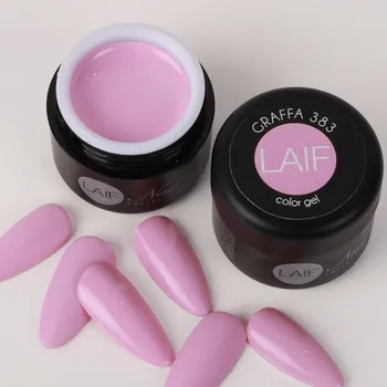Umělé nehty Laif Barevný UV/LED gel růžový CB 383 Graffa 6ml