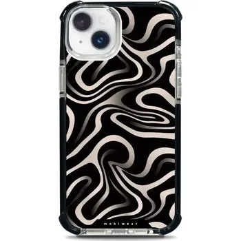 Pouzdro na mobilní telefon Odolný obal Mobiwear MagSafe Elite Bumper - Apple iPhone 14 Plus - DA63D Vlnky a linky (Odolný kryt, pouzdro, obal Mobiwear Elite Bumper na mobil Apple iPhone 14 Plus - DA63D Vlnky a linky, materiál Plast + TPU silikon + kov - zesílená ochrana telefonu,)