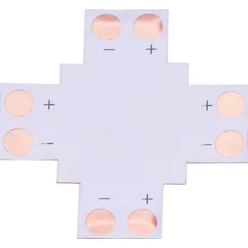 LED páska X spojka pro LED pásek - Pro 8 mm šířku pásku 112141 - LED Solution - LPC-8MMX-2 - LPC-8MMX-2