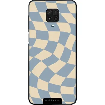 Pouzdro na mobilní telefon Lesklý kryt Mobiwear Glossy - Xiaomi Redmi Note 9 Pro / Note 9S - GA59G Modrá a béžová šachovnice (Prémiové lesklé pouzdro, obal, kryt Mobiwear Glossy na mobil Xiaomi Redmi Note 9 Pro / Note 9S - GA59G Modrá a béžová šachovnice, materiál Plast + TPU silik