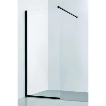 Hopa Lagos Black Walk-in sprchová stěna 120x195 cm rám černý sklo čiré