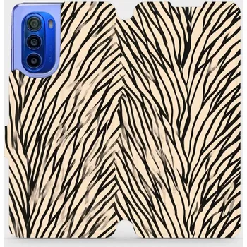 Pouzdro na mobilní telefon Flipové pouzdro Mobiwear - Motorola Moto G51 5G - VA52S V koruně stromu (Knížkové flip pouzdro, obal, kryt na mobil Motorola Moto G51 5G - VA52S V koruně stromu, materiál Umělá kůže + TPU - ochrana 360°, stojánek, silikonová vanička, magnetické zavírání)