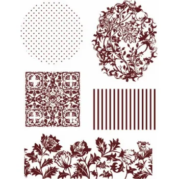 Dětské razítko Creatoys Razítka - Pozadí květy