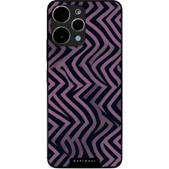 Pouzdro na mobilní telefon Lesklý kryt Mobiwear Glossy - Xiaomi Redmi 12 - GA55G Fialové klikyháky (Prémiové lesklé pouzdro, obal, kryt Mobiwear Glossy na mobil Xiaomi Redmi 12 - GA55G Fialové klikyháky, materiál Plast + TPU silikon - krytí po všech stranách, neošoupatelný potisk,)
