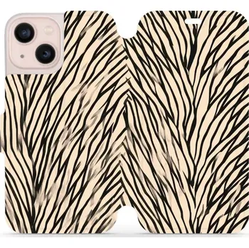 Pouzdro na mobilní telefon Flipové pouzdro Mobiwear - Apple iPhone 13 Mini - VA52S V koruně stromu (Knížkové flip pouzdro, obal, kryt na mobil Apple iPhone 13 Mini - VA52S V koruně stromu, materiál Umělá kůže + TPU - ochrana 360°, stojánek, silikonová vanička, magnetické zavírání)